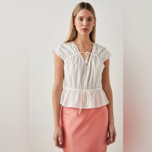 Rails EUC SZ L Savi Blouse in White